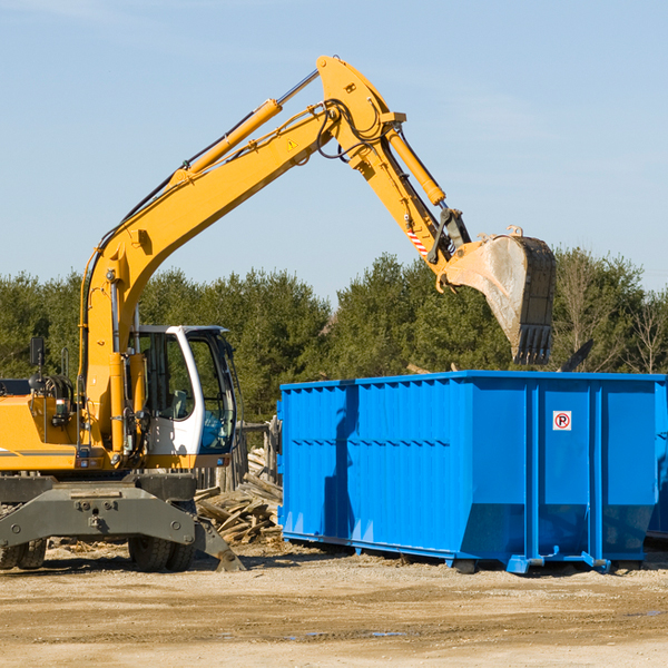 can i choose the location where the residential dumpster will be placed in Beecher Falls VT